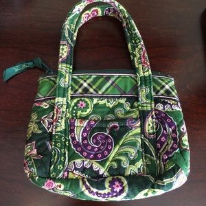 Adorable green and purple vera Bradley small bag